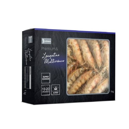 Langostino Mediterráneo crudo supergrande