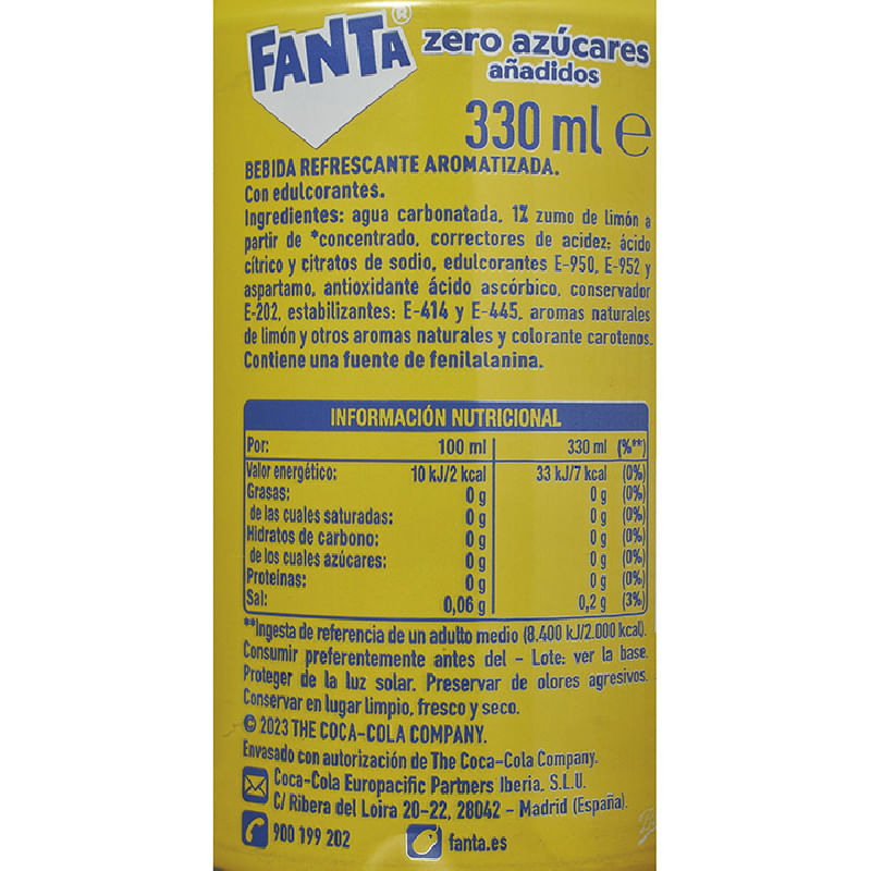 Fanta-limon-zero