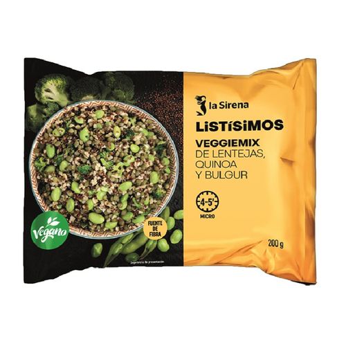 Veggiemix llenties, quinoa i búrgul