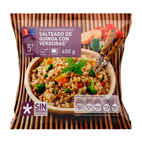 Saltat de quinoa amb verdures