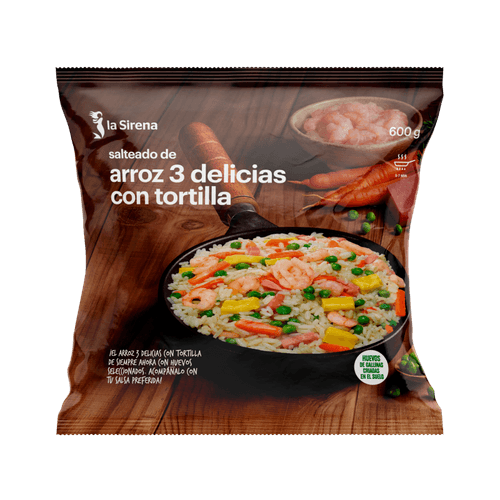 Arròs 3 delícies  amb truita