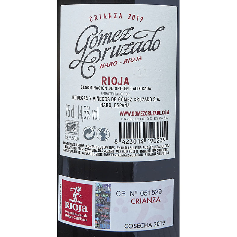 Gomez-Cruzado-Crianza-2019