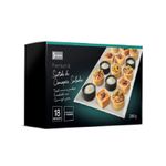 Canapes-Salados-ensaladilla-queso-azul-pera-tomate-anchoas-Premium