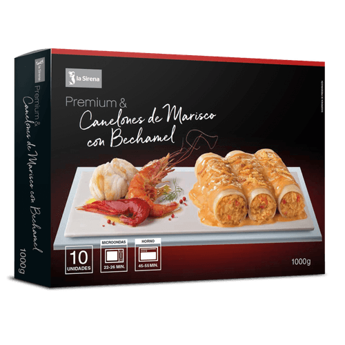 Canelones de marisco Premium
