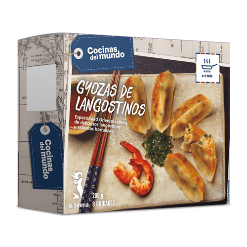 Gyoza de llagostins