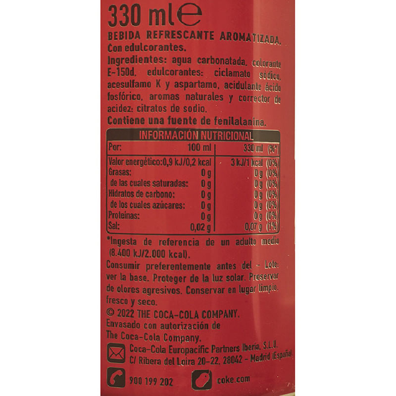 Coca-Cola-Zero-sin-cafeina
