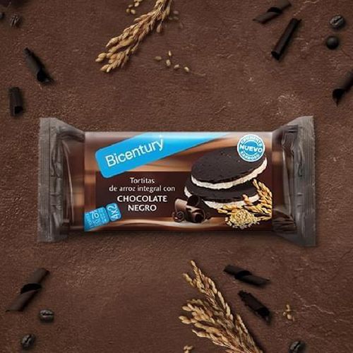Tortitas de arroz con chocolate negro