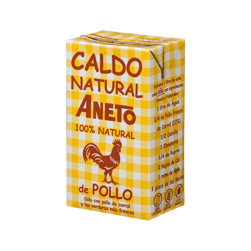 Caldo natural de pollo Aneto