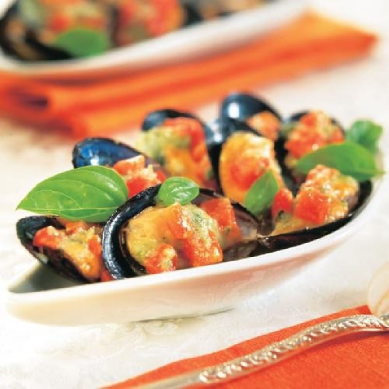 Mejillones-gratinados-con-albahaca