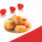 Vieiras-con-guisantes-y-curry