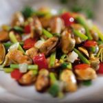 Mejillones-con-ajos-tiernos-al-escabeche