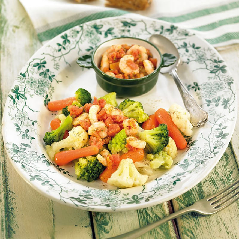 Verduras-con-camarones