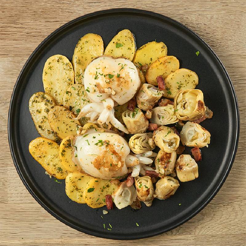 Sepia-a-la-plancha-con-patatas-y-alcachofas