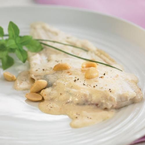 Llenguado amb salsa de coco i cacauets