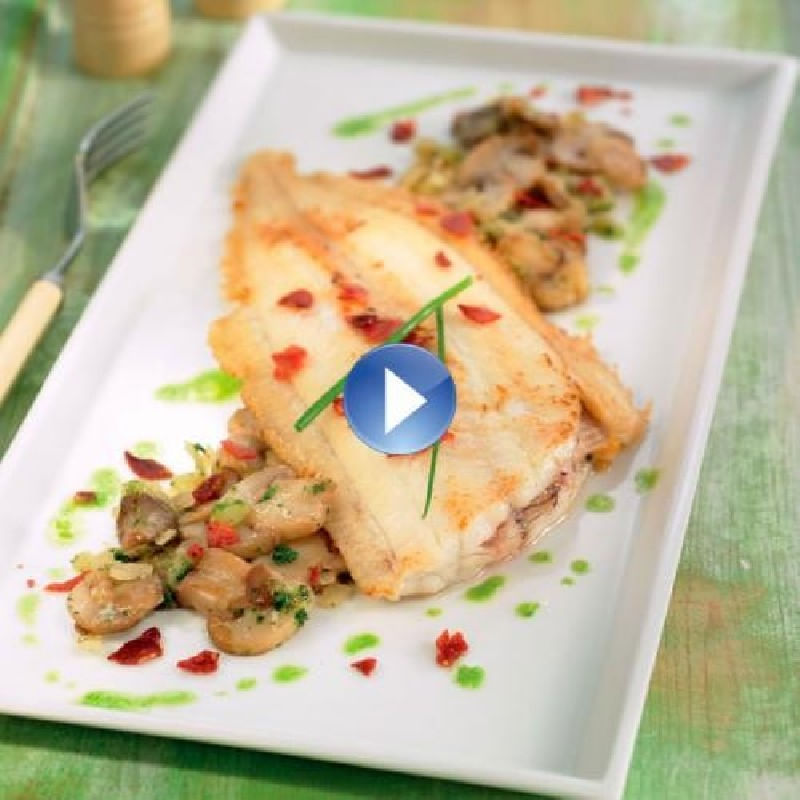 Lenguado-con-setas-y-jamon