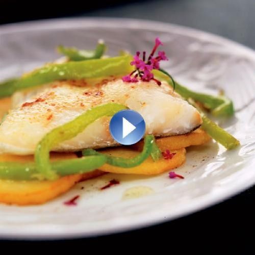 Bacalao gratinado con alioli