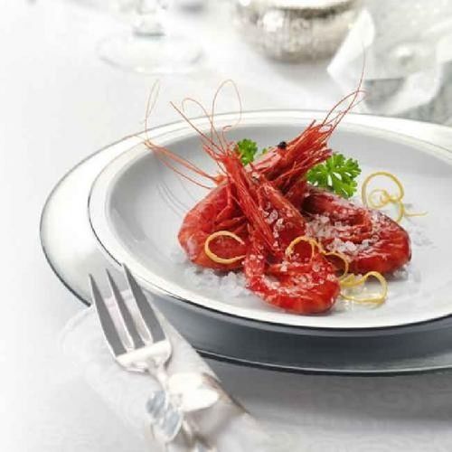 Carabineros al horno con limón
