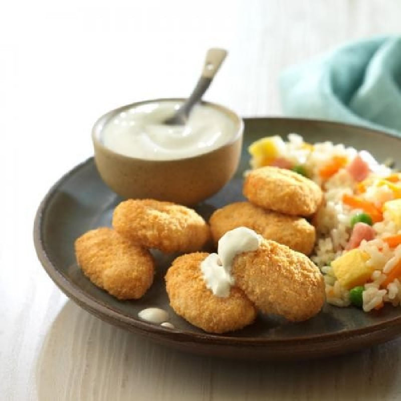 Nuggets-de-pollo-con-salsa-de-yogur