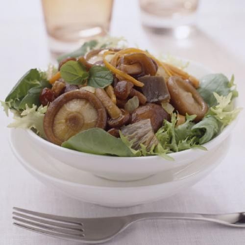 Ensalada de setas confitadas