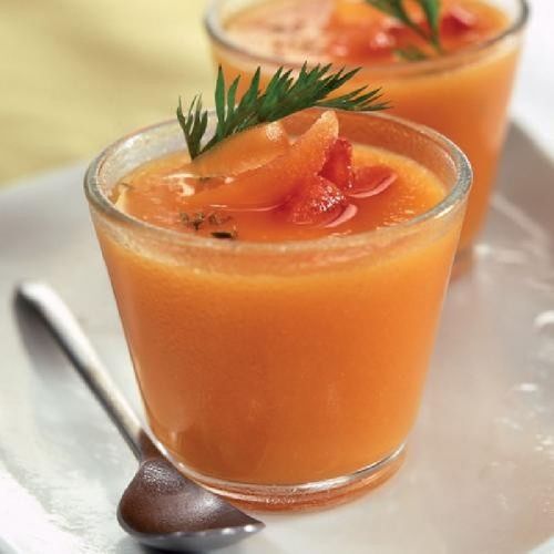 Crema de zanahoria y naranja