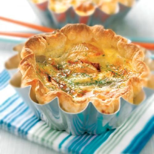 Pastís de formatge brie i carxofa