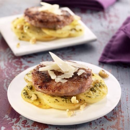 Minihamburgueses amb pesto i nous