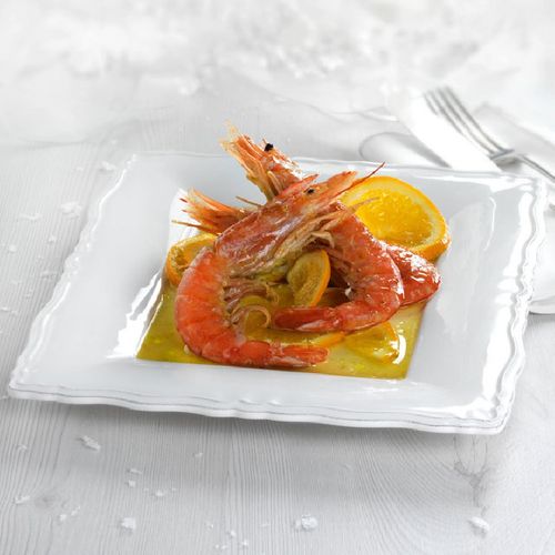 Gambones a la naranja