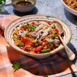 Ensalada-de-quinoa-con-veggiemix-y-bacalao