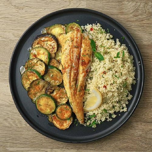 Cola de rape moruna y cuscús