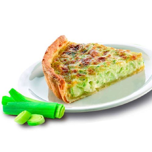 Quiche de puerros & smoothie de frutas del bosque