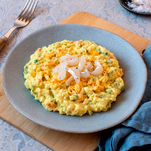 Tapa de ensaladilla de bacalao
