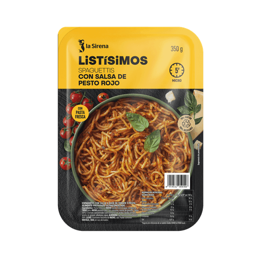 Spaghetti al pesto vermell Listísimos