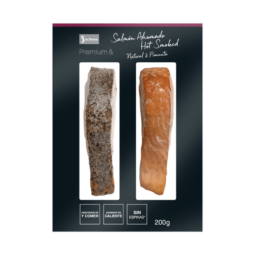 Salmó fumat en calent hot smoked