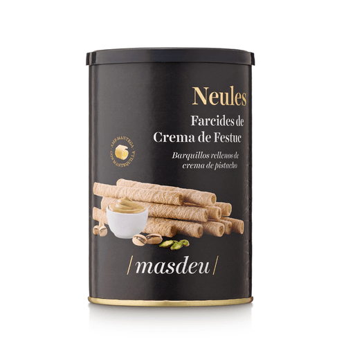 Neula farcida de crema de pistatxo