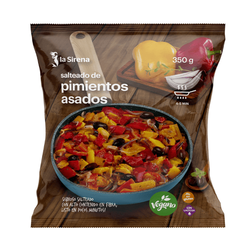 Saltat de pebrots escalivats amb olives