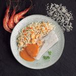 Merluza-con-salsa-de-gambas-y-arroz