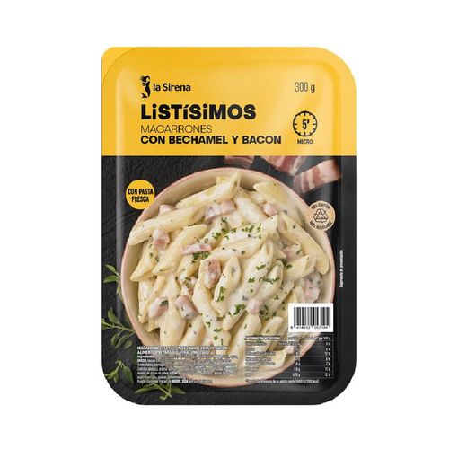 Macarrons amb beixamel i bacon