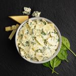 Farfalle-con-salsa-4-quesos-y-espinacas