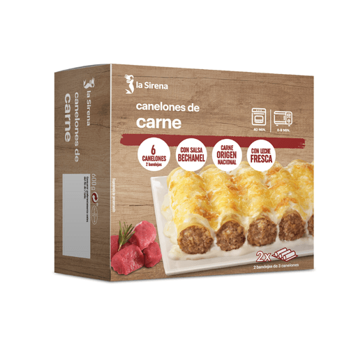 Canelons de carn amb beixamel bipack