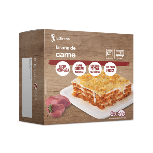 Lasaña de carne bipack