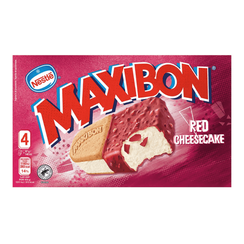 Gelats Maxibon Red Cheesecake