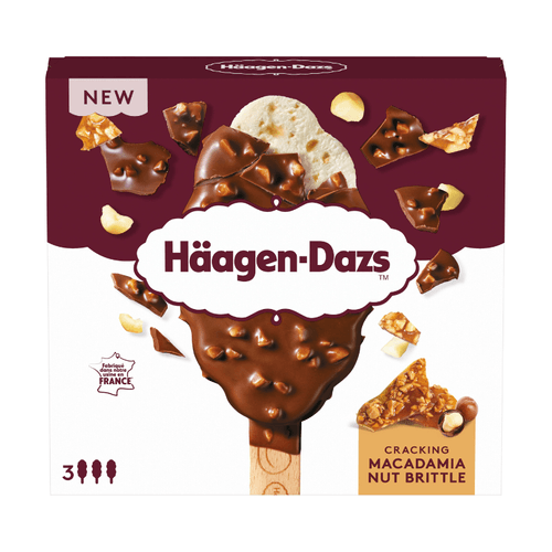 Crunchy macadamia nut brittle Häagen Dazs