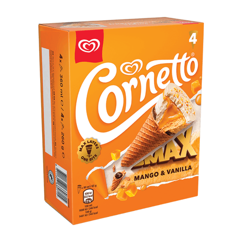 Gelats Cornetto Max Mango Vainilla