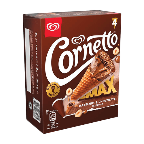Gelat Cornetto Max Xocolata i Avellanes