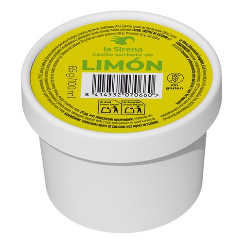 Vaset gelat sorbet llimona