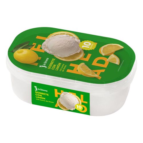 Terrina gelat sorbet amb llimona