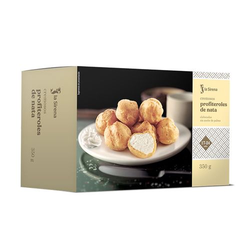 Profiterols amb nata