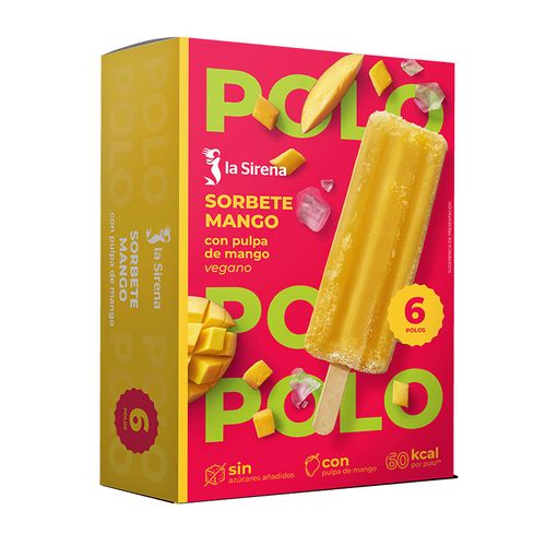 Sorbet de mango sense sucres afegits