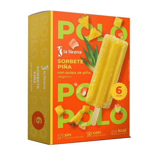 Sorbet de pinya sense sucres afegits