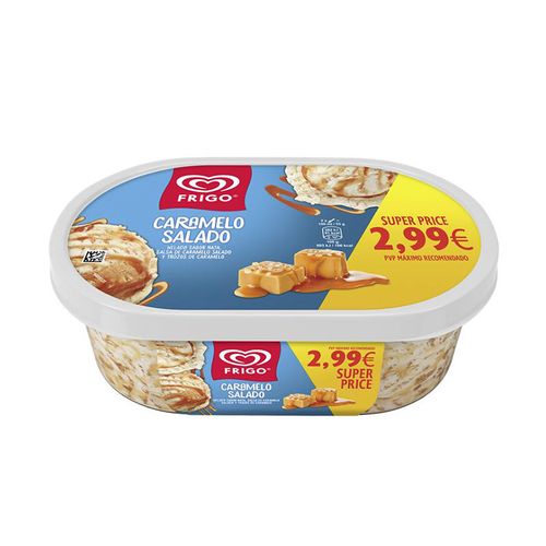 Terrina de gelat de caramel salat Frigo
